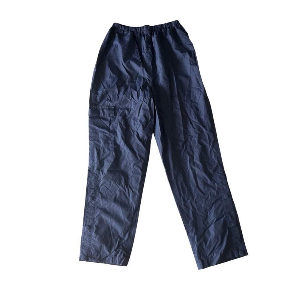 Coleman Men's Size M Windpants Mesh Lining Navy‎ Blue Snaps Drawstring